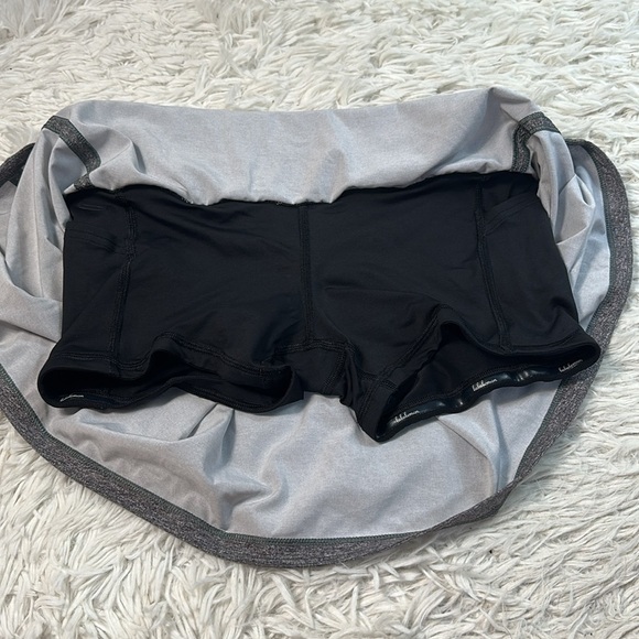 Lululemon Pace Rival Skirt (Tall) *No Panels 15" Heather Lux Multi Black / Black - Picture 2 of 6